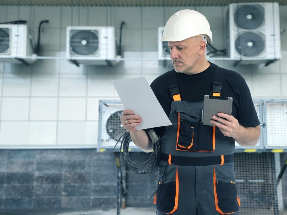 hvac worker
